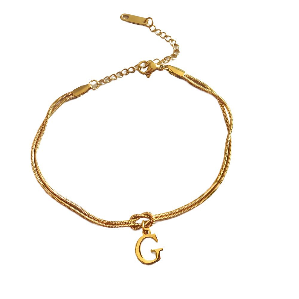 Bracciale con nodo d'amore e lettere - My kingdom
