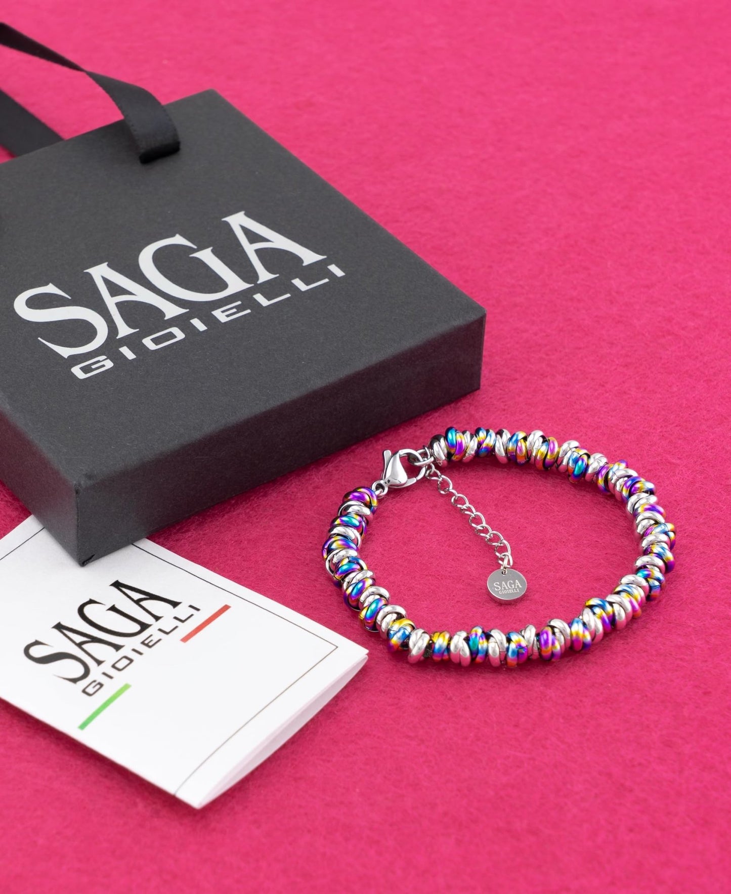 Bracciale da donna in acciaio intrecciato con nodi - My kingdom