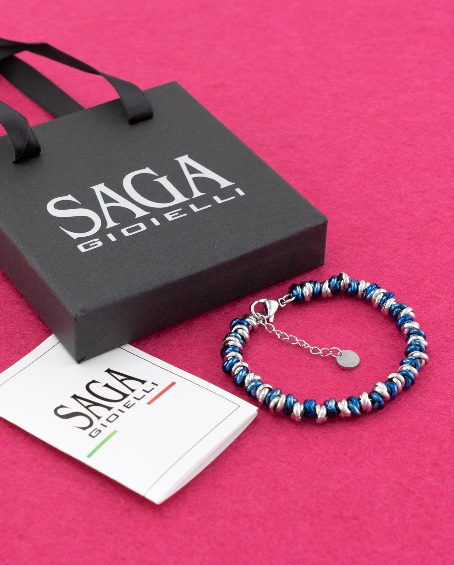 Bracciale da donna in acciaio intrecciato con nodi - My kingdom