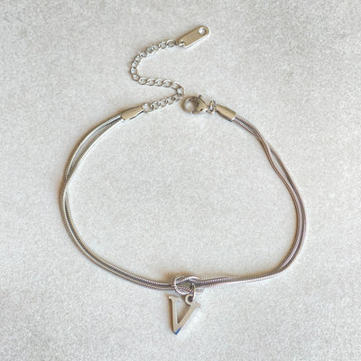 Bracciale con nodo d'amore e lettere - My kingdom