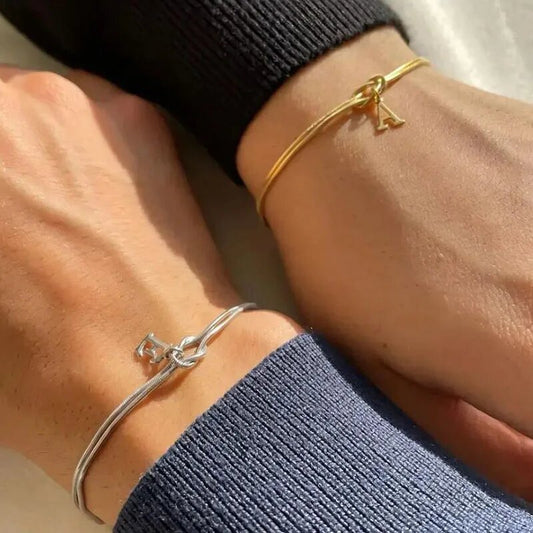 Bracciale con nodo d'amore e lettere - My kingdom