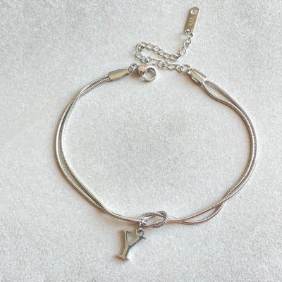 Bracciale con nodo d'amore e lettere - My kingdom