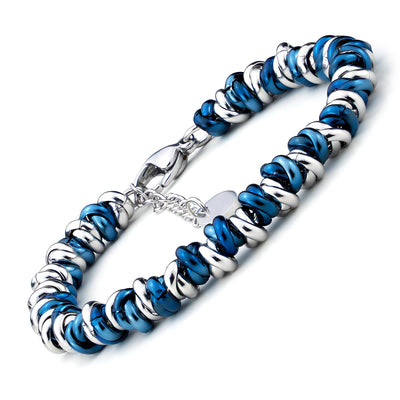 Bracciale da donna in acciaio intrecciato con nodi - My kingdom